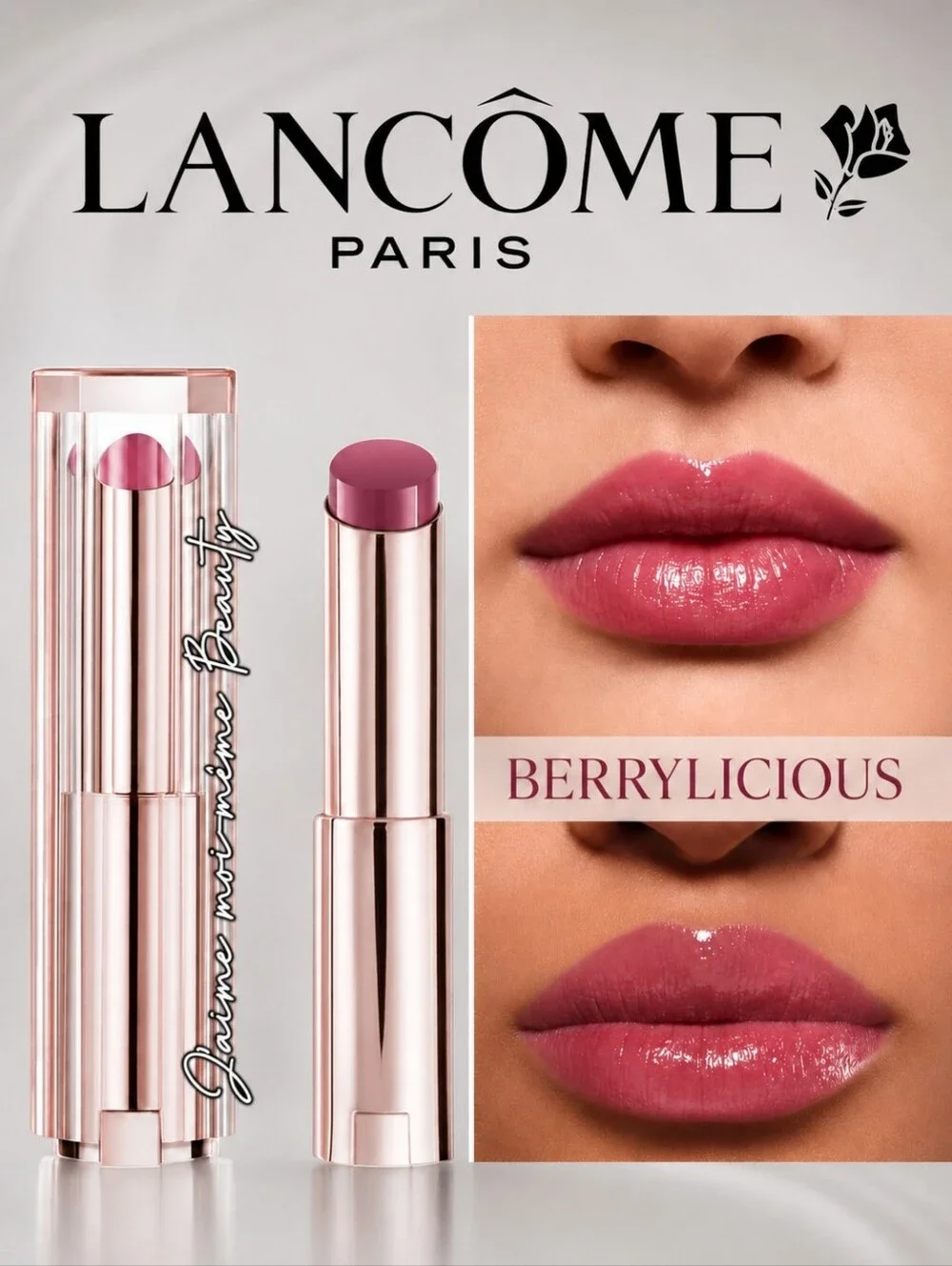 Lancome Berrylicious Hydryating Plumping Tinted Lip Butter Balm Cool Tone Berry